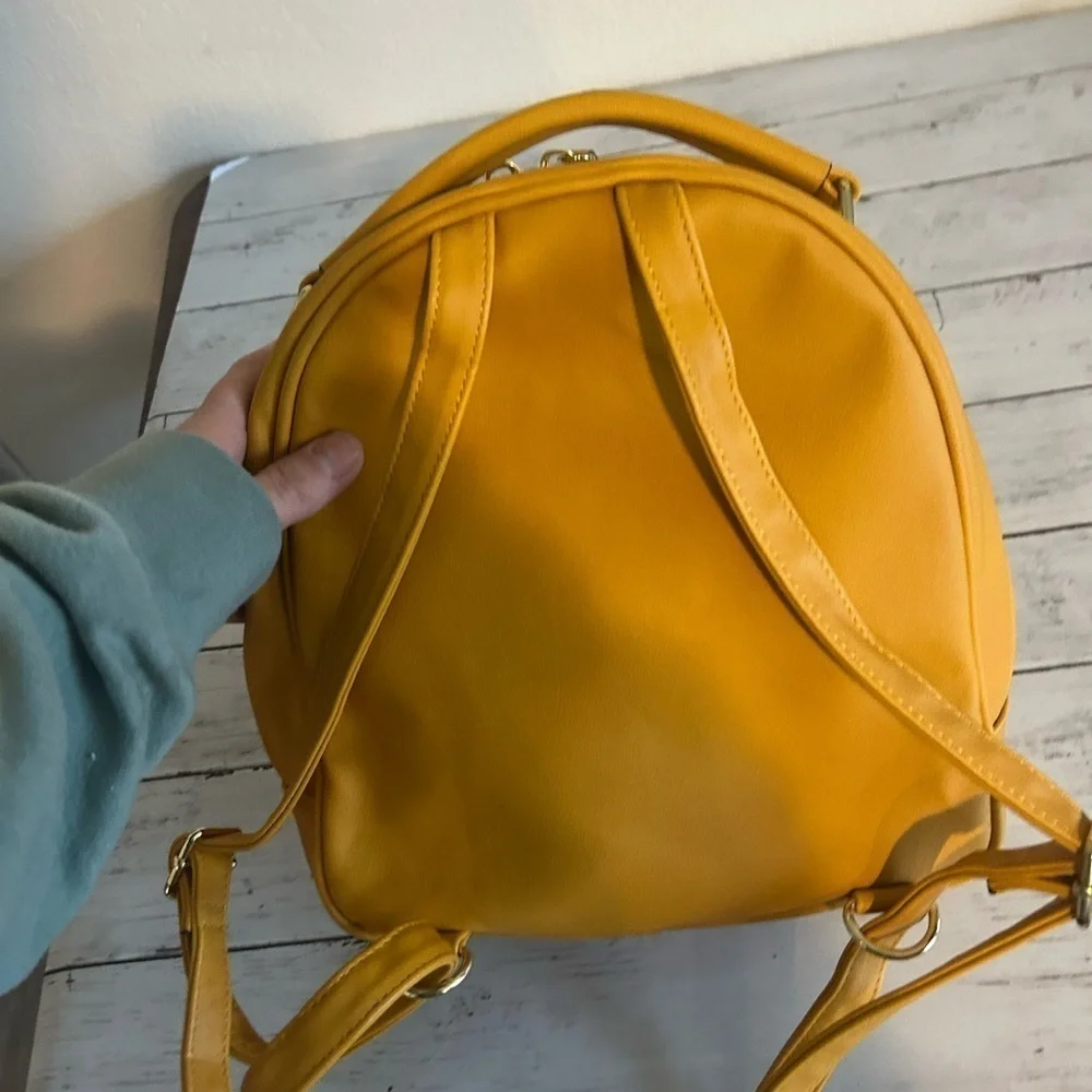 Steve Madden Mustard Yellow Mini Backpack